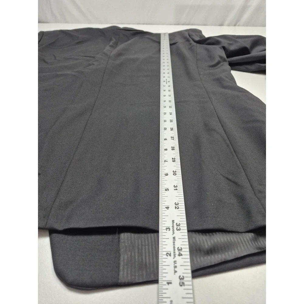 Calvin Klein Suit Mens 50 Long Black Super 140s Wool 2 Piece 45x36 NWT FLAW
